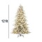 12ft Pre-Lit Flocked Noble Fir Christmas Tree 2-in-1 White & Multi Twinkling LED
